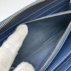 Prada Round Zipper Long Wallet 2 Ml317 Navy — view 9