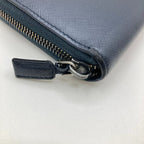 Prada Round Zipper Long Wallet 2 Ml317 Navy — view 6