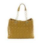 Christian Dior Lady Tote Bag Enamel Quilted Mustard Mi-OS-OH — view 2