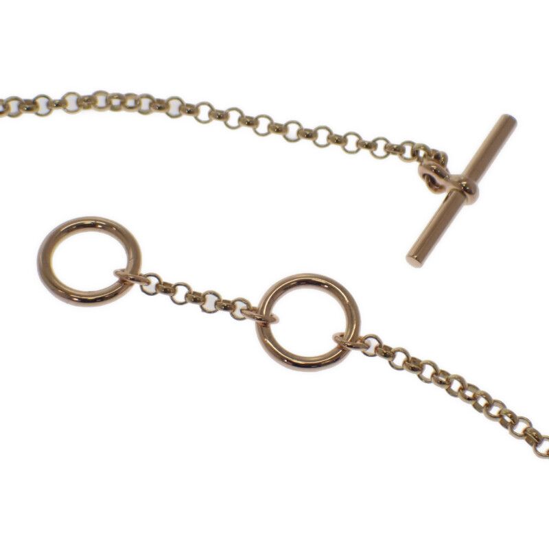 Hermes Gambard Crude Sel Exlibris B 00 Necklace 18K Pink — view 6