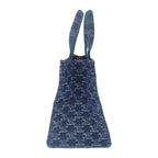 Celine Small Cabas Tice frg.05 ds Tote Bag Triomphe Denim Calf Leather — view 4