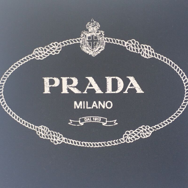 Prada Pannier 1 Ba212 2 Did f0 B7 K v poo Handbag Canvas Leather Black Brown — view 5