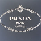 Prada Pannier 1 Ba212 2 Did f0 B7 K v poo Handbag Canvas Leather Black Brown — view 5