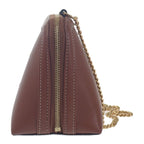Celine Clutch Cuil With Chain 10 E383 Dr8.04 lu Shoulder Bag Calf Tan Brown — view 5