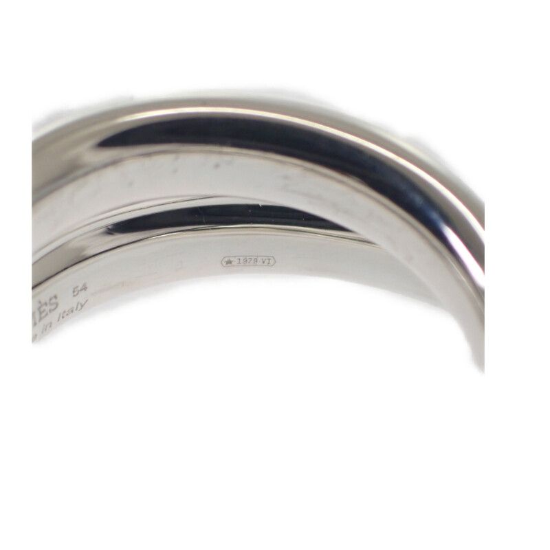 Hermes Vertige 13 no 54 B Ring 2 Rings Silver 925 Men — view 8