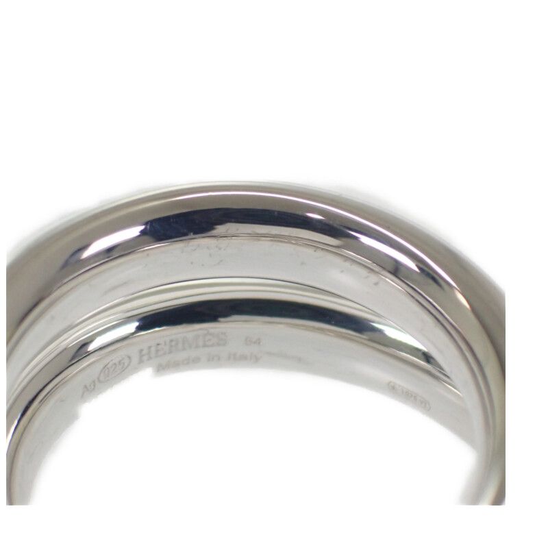 Hermes Vertige 13 no 54 B Ring 2 Rings Silver 925 Men — view 9