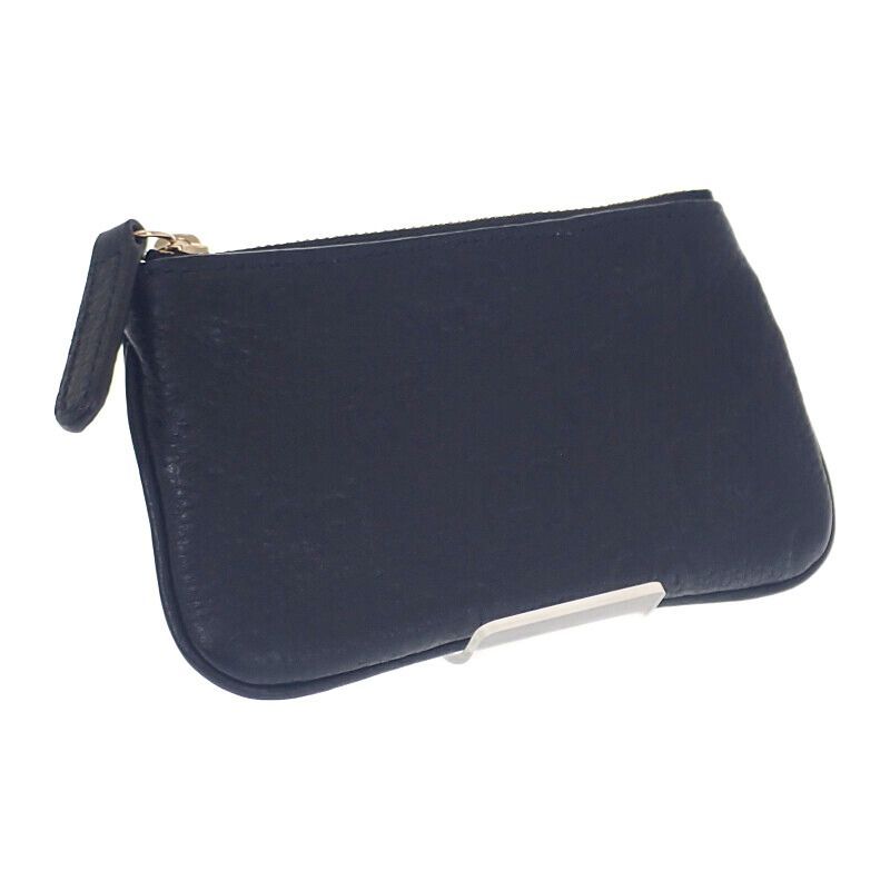 Gucci GG Emblem Key Pouch Aaeem 1000 Case Grain Leather Black — view 2