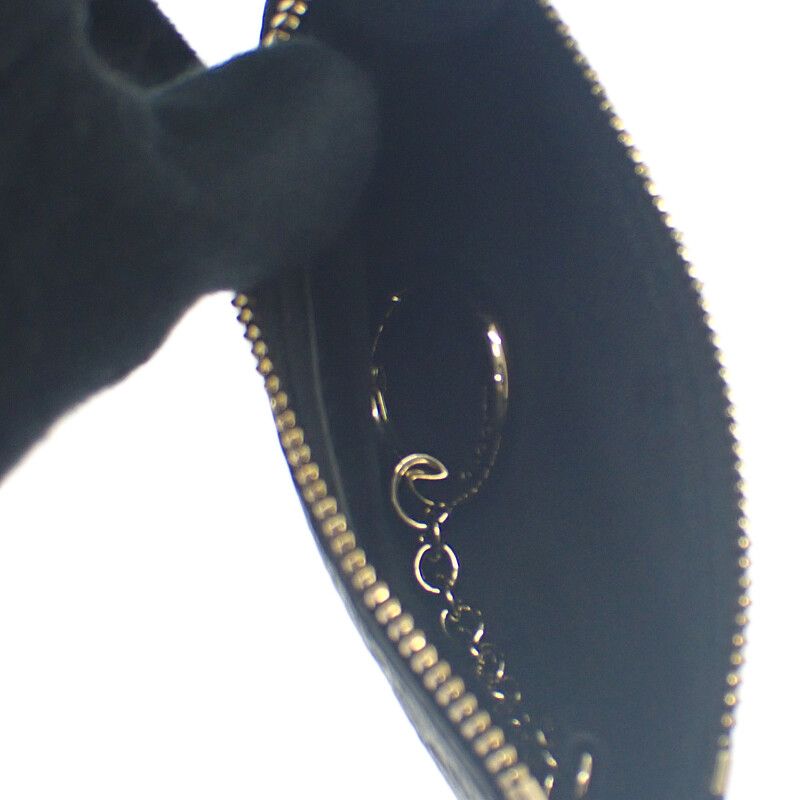 Gucci GG Emblem Key Pouch Aaeem 1000 Case Grain Leather Black — view 5