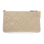 Prada Chain Shoulder Bag 1 Ni054 Handbag Tessuto Impunto Nylon Leather Beige — view 2