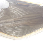 Prada Chain Shoulder Bag 1 Ni054 Handbag Tessuto Impunto Nylon Leather Beige — view 6