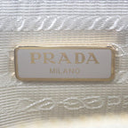 Prada Chain Shoulder Bag 1 Ni054 Handbag Tessuto Impunto Nylon Leather Beige — view 7