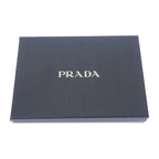 Prada Chain Shoulder Bag 1 Ni054 Handbag Tessuto Impuntu Nylon Navy Leather — view 8
