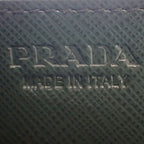Prada Triangle 2 Mc223 qhh f077 U Card Case Saffiano Green Smeraldo — view 7