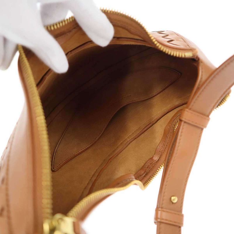 Bottega Veneta Drop Small Hobo Bag Intrecciato Brown — view 8