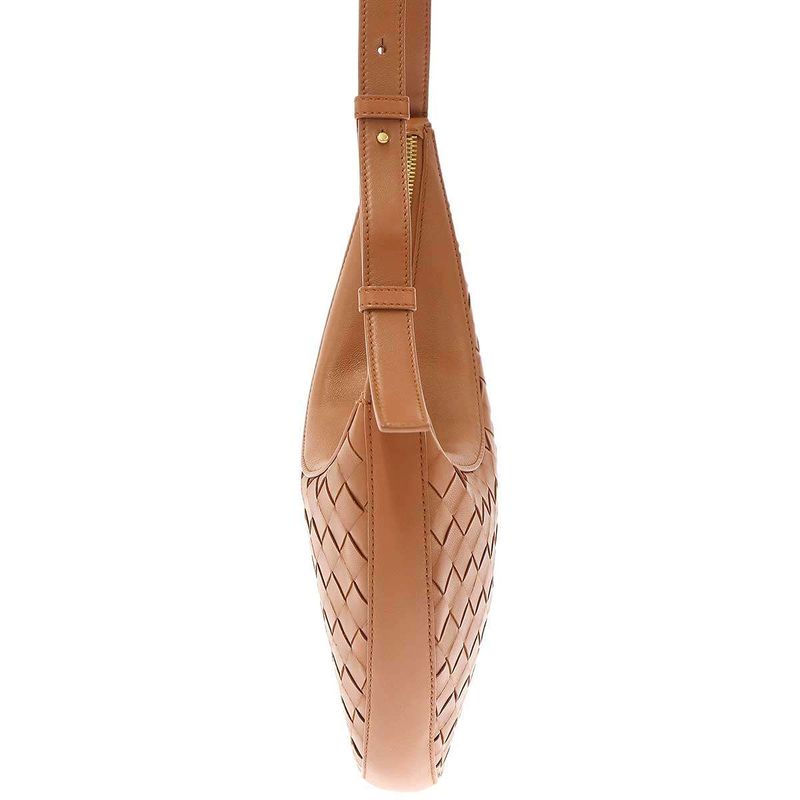 Bottega Veneta Drop Small Hobo Bag Intrecciato Brown — view 3
