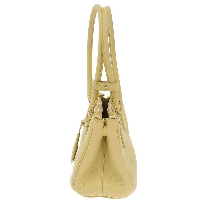 Prada Galleria Bag Medium Leather Shoulder Yellow — view 3