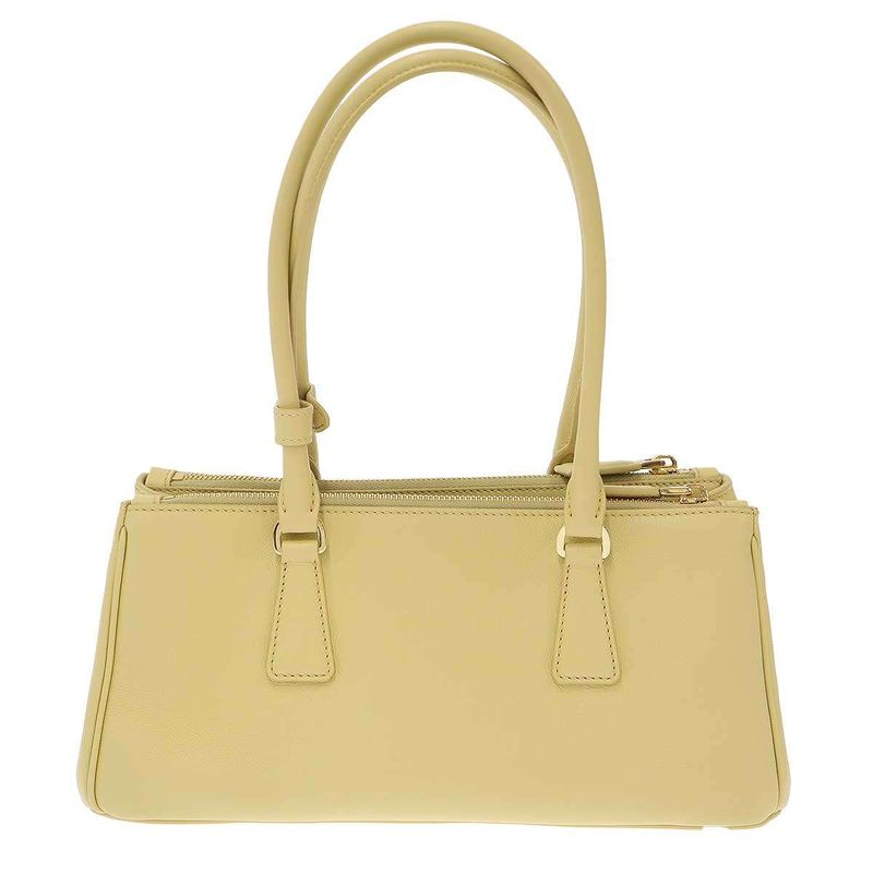 Prada Galleria Bag Medium Leather Shoulder Yellow — view 2