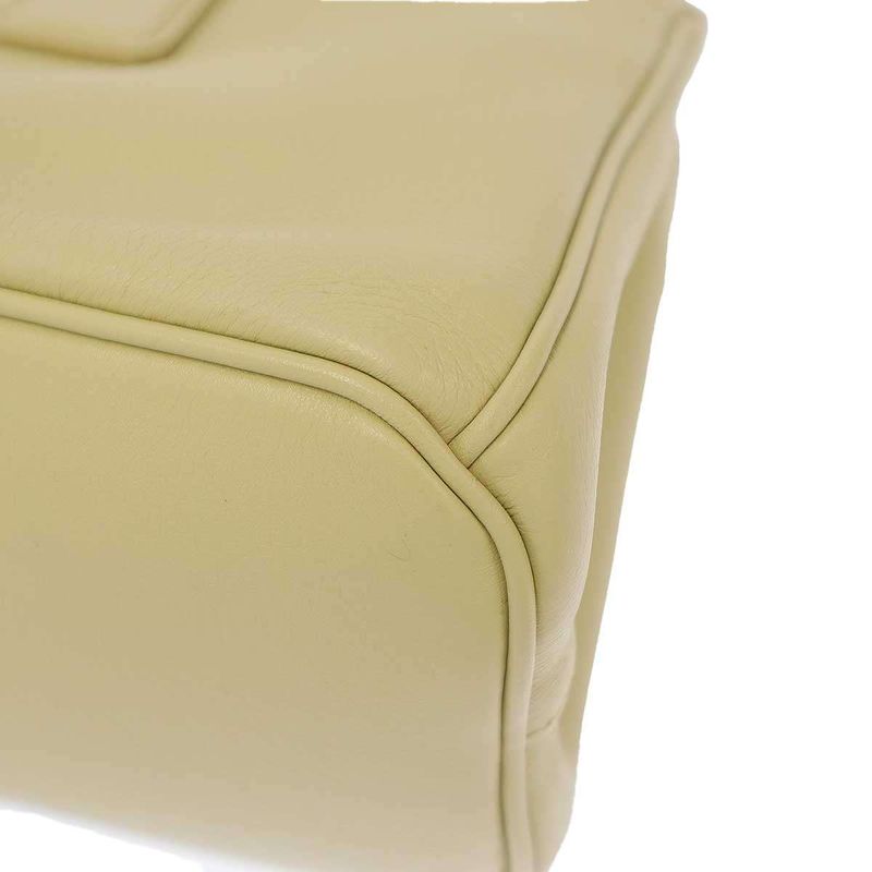Prada Galleria Bag Medium Leather Shoulder Yellow — view 7