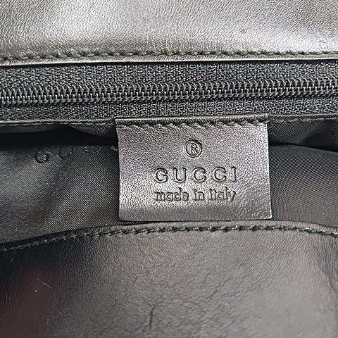 Gucci Hobo Bag Handbag One Shoulder Jackie Canvas Leather Ivory Black AA — view 3