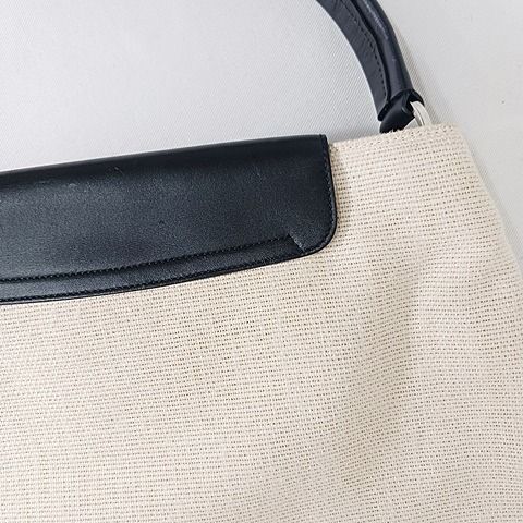 Gucci Hobo Bag Handbag One Shoulder Jackie Canvas Leather Ivory Black AA — view 6