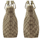 Gucci Brown Ivory Gold Hardware GG Canvas Tote Bag — view 8