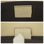 Gucci Brown Ivory Gold Hardware GG Canvas Tote Bag — view 4