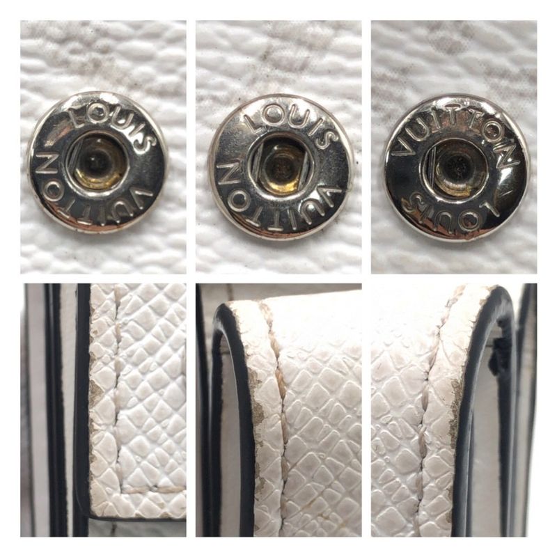 Louis Vuitton Taiga Llama Discovery Compact Wallet Optic White — view 6