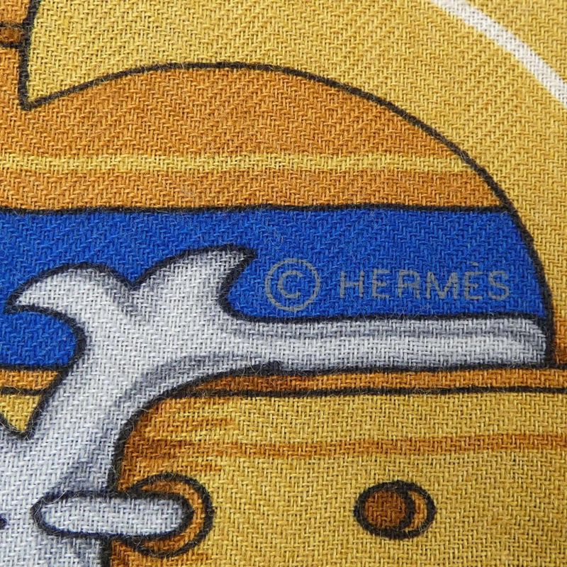 Hermes Brides Et Destin S Triangle Gien Stole — view 5
