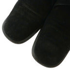 Gucci Chukka Boots Suede Short Round Toe Monk Strap 37 Black XZ — view 3