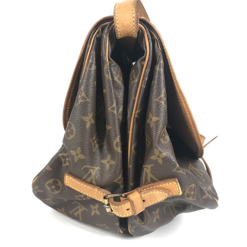 Louis Vuitton Shoulder Bag Saumur GM Monogram Canvas Brown — view 6