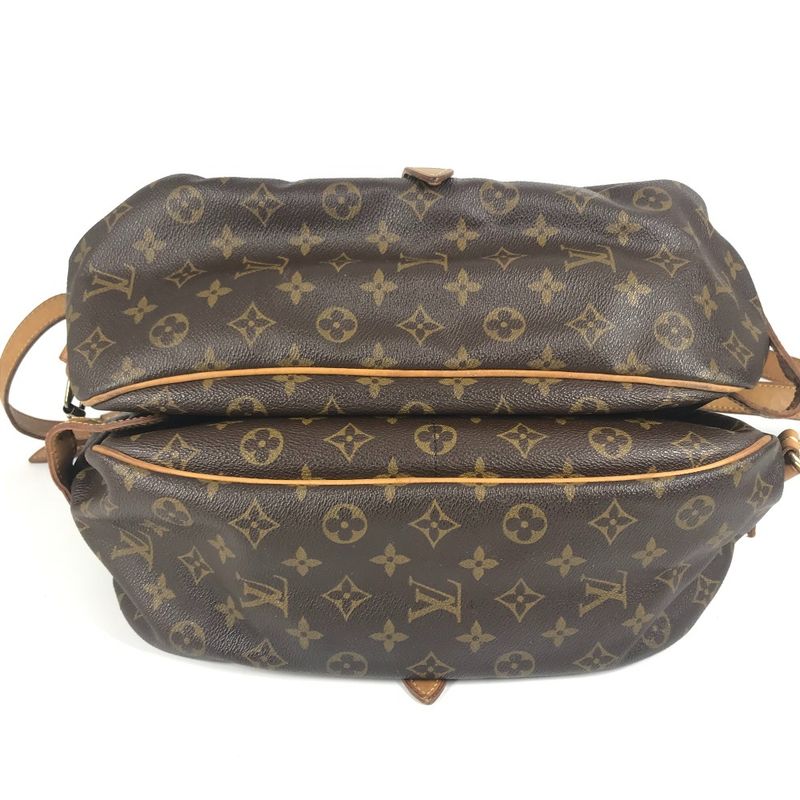 Louis Vuitton Shoulder Bag Saumur GM Monogram Canvas Brown — view 3