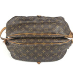 Louis Vuitton Shoulder Bag Saumur GM Monogram Canvas Brown — view 3