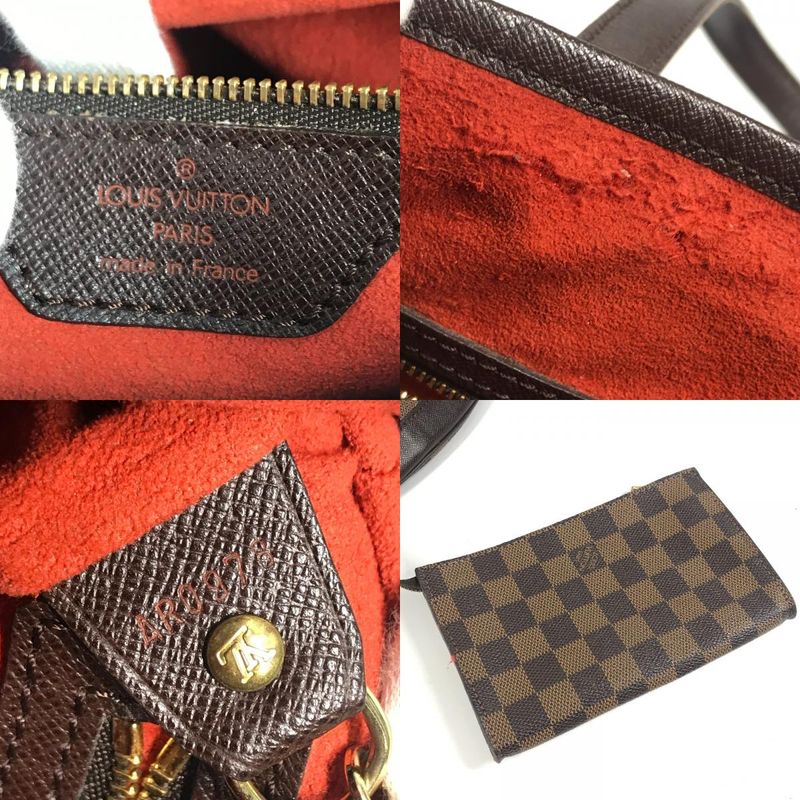 Louis Vuitton Shoulder Bag Marais With Pouch Damier Canvas Ebene Brown — view 8