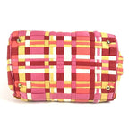 Prada Handbag Triangle Logo Plate Nylon Pink — view 5