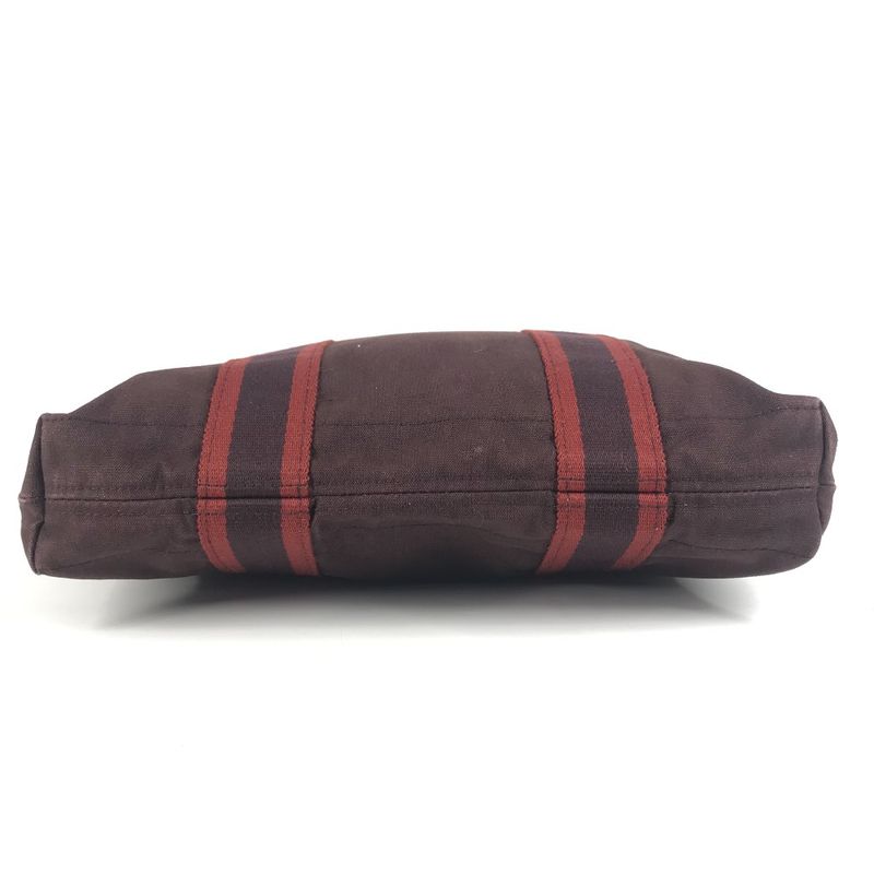 Hermes Handbag Fourre Tout Cabas Cotton Brown — view 5