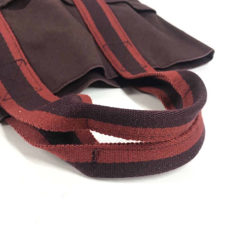 Hermes Handbag Fourre Tout Cabas Cotton Brown — view 6