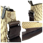 Gucci Beige Brown GG Canvas Shoulder Bag Messenger — view 6