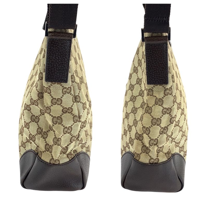 Gucci Beige Brown GG Canvas Shoulder Bag Messenger — view 8