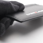 Saint Laurent Paris Card Case Black Leather — view 6