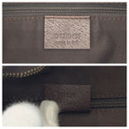Gucci Abby Brown Gold Hardware GG Canvas Shoulder Bag Pochette — view 4