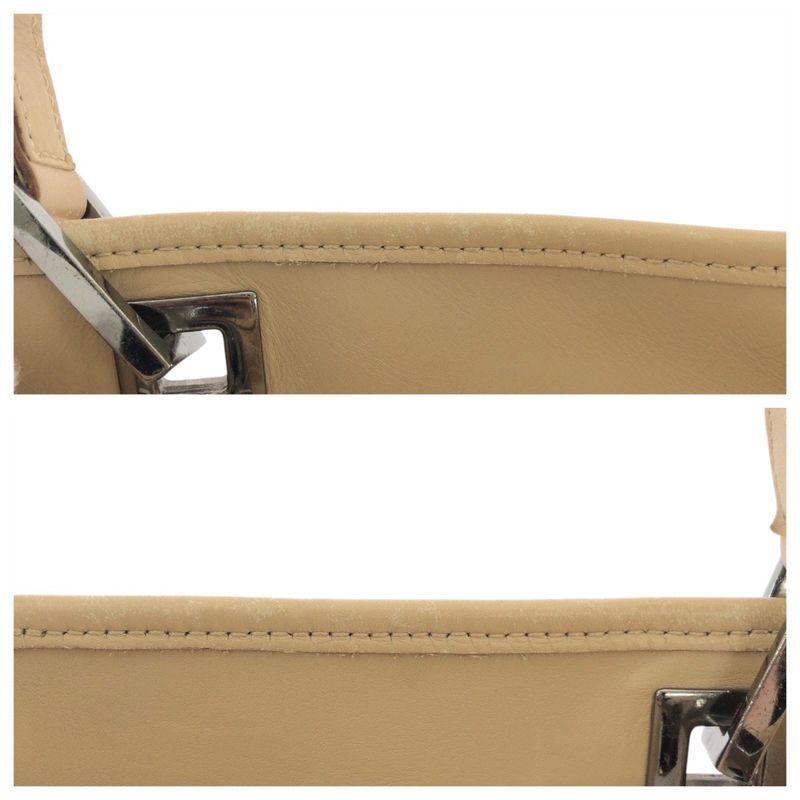Gucci Beige Brown Silver Hardware GG Canvas Leather 31244 Tote Bag — view 6