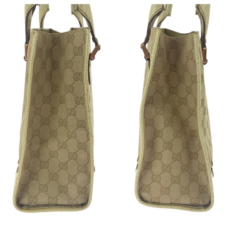Gucci Beige Ivory GG Canvas Tote Shoulder Bag — view 8