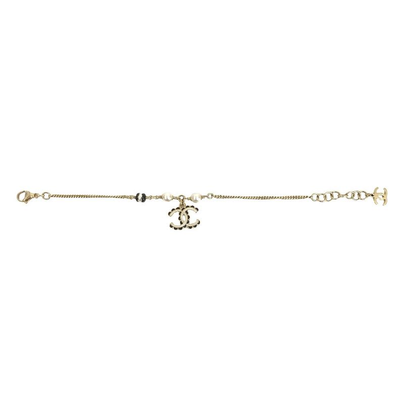 Chanel Coco Mark Pearl Motif Silver Plated Chain 24CB — view 6