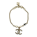 Chanel Coco Mark Pearl Motif Silver Plated Chain 24CB — view 5