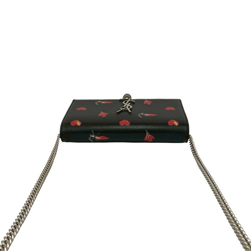 Saint Laurent Paris Kate YSL Logo Hardware Tassel Leather Chain Shoulder Bag — view 5