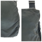 Prada Tessuto Triangle Logo Plate Black Nylon Crossbody Bag — view 5