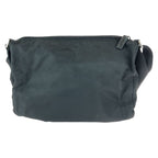 Prada Tessuto Triangle Logo Plate Black Silver Hardware Nylon Shoulder Bag — view 2