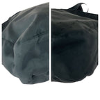Prada Tessuto Triangle Logo Plate Black Silver Hardware Nylon Shoulder Bag — view 3