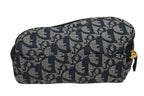Dior Saddle Pouch Trotter Pattern Canvas Leather Navy Gold — view 5