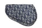 Dior Saddle Pouch Trotter Pattern Canvas Leather Navy Gold — view 2